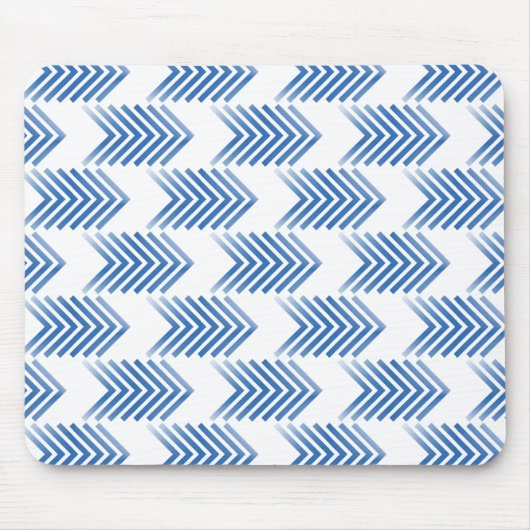 Blaues Tribal-Arrow-Muster Mousepad (Vorne)