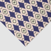 Blaues Tribal-Muster Seidenpapier (Detail)