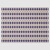 Blaues Tribal-Muster Seidenpapier (Vorderseite)