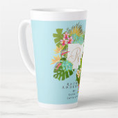 Blaues Tropengarten Milchtasse (Linke Ecke)