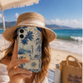 Blaues Tropical Surfbrett Case-Mate iPhone Hülle