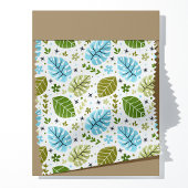 Blaues tropisches Monstera-Leaf-Muster Stoff