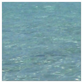 Blaues tropisches Wasser-Gewebe Tahitis Stoff (Nahaufnahme)