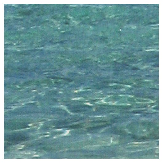 Blaues tropisches Wasser-Gewebe Tahitis Stoff (Nahaufnahme)