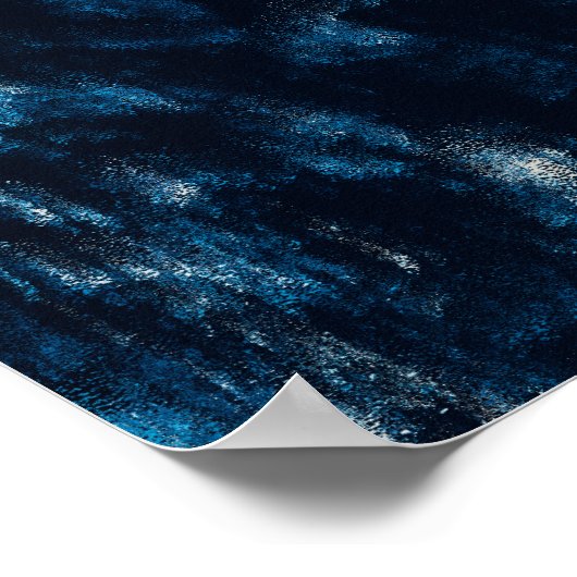 Blaues Tumorwasser Poster (Ecke)