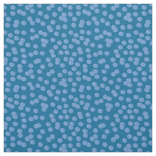 Blaues Tupfen Pima Baumwollgewebe Stoff (Muster)