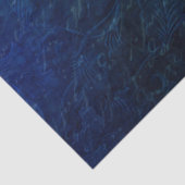 Blaues Türkis-Schmetterling-Dekoupage Seidenpapier (Ausschnitt)