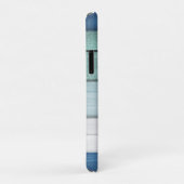 Blaues Türkisblau, Weißes Holz Anker Case-Mate iPhone Hülle (Hinten/Rechts)