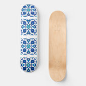 Blaues türkisches Design Souvenir Skateboard (Vorderseite)