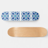 Blaues türkisches Design Souvenir Skateboard (Horizontal)