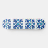 Blaues türkisches Design Souvenir Skateboard (Horizontal)