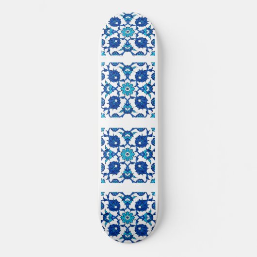 Blaues türkisches Design Souvenir Skateboard (Vorderseite)