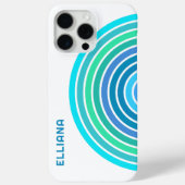 Blaues türkisfarbenes grünes Violett Mitteljahrsst Case-Mate iPhone Hülle (Rückseite)