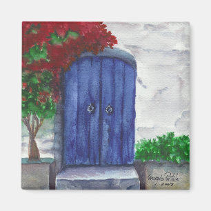 Blaues Türmagnet Magnet