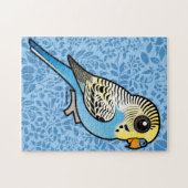 Blaues u. gelbes Budgie Puzzle (Horizontal)