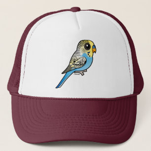 Blaues u. gelbes Budgie Truckerkappe