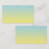 Blaues u. gelbes Ombre Visitenkarte (Vorne/Hinten)