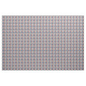 Blaues u. korallenrotes geometrisches Muster Stoff (Yard (91,4 cm))