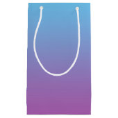 Blaues u. lila Ombre Kleine Geschenktüte (Vorderseite)