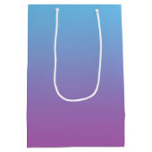 Blaues u. lila Ombre Mittlere Geschenktüte (Rückseite)