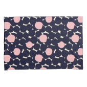 Blaues u. rosa großes Punkt-Muster Kissenbezug (Vorderseite-Rechts)