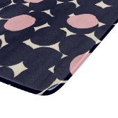 Blaues u. rosa großes Punkt-Muster Schneidebrett (Ecke)
