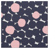 Blaues u. rosa großes Punkt-Muster Stoff (Nahaufnahme)
