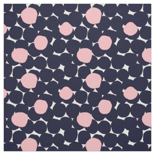 Blaues u. rosa großes Punkt-Muster Stoff (Muster)
