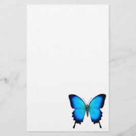 Blaues Ulysses-Schmetterlings-Briefpapier Briefpapier