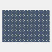 Blaues Umschlagpapier - Flachblatt Set 3 Geschenkpapier Set (Vorderseite 2)