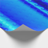 Blaues Umschlagpapier Geschenkpapier (Ecke)