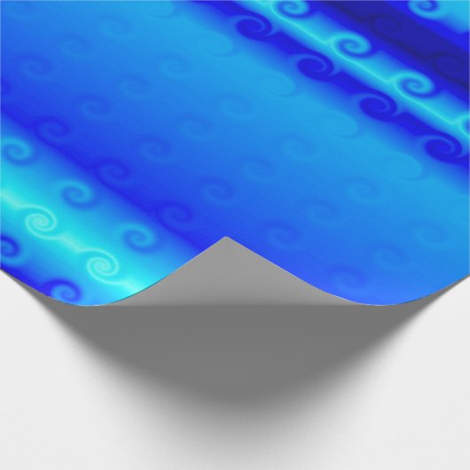 Blaues Umschlagpapier Geschenkpapier (Ecke)