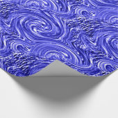 Blaues Umschlagpapier Geschenkpapier (Ecke)