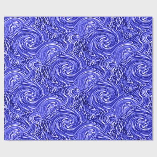 Blaues Umschlagpapier Geschenkpapier (Flach)