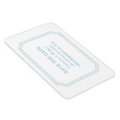 Blaues umschlossenes Ticket Speichern Sie das Datu Magnet (Rechte Seite)