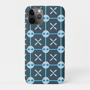 Blaues und Abstraktes geometrisches Muster Case-Mate iPhone Hülle