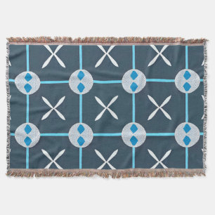 Blaues und Abstraktes geometrisches Muster Decke