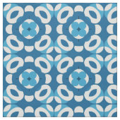 Blaues und Abstraktes geometrisches Muster Stoff (Muster)