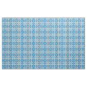 Blaues und Abstraktes geometrisches Muster Stoff (Yard (91,4 cm))