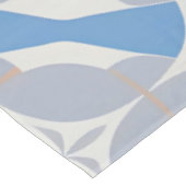 Blaues und Abstraktes geometrisches Muster Tischdecke (Schrägansicht)