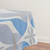 Blaues und Abstraktes geometrisches Muster Tischdecke (Beispiel)