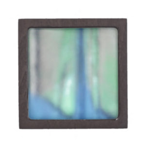 Blaues und aquamarines grünes Meerglas Kiste