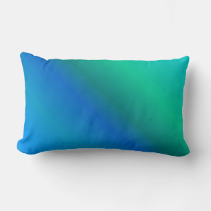 Blaues und Aquamarines Kissen