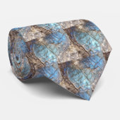 Blaues und Aquamarines Labradorite Rock-Foto Krawatte (Gerollt)