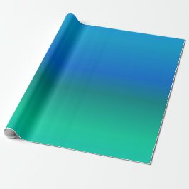 Blaues und Aquamarines Umschlagpapier Geschenkpapier