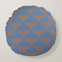 Blaues und braunes geometrisches Diamantmuster | M