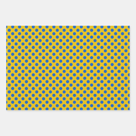 Blaues und gelbes Geschenkpapier, ukrainische Flag Geschenkpapier Set (Vorderseite 2)