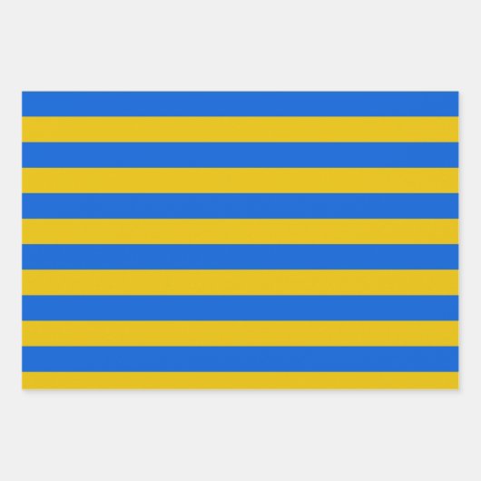 Blaues und gelbes Geschenkpapier, ukrainische Flag Geschenkpapier Set (Vorderseite)