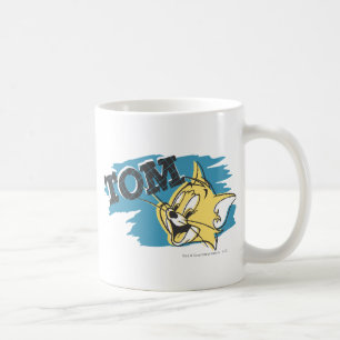 Blaues und gelbes Logo Toms Kaffeetasse