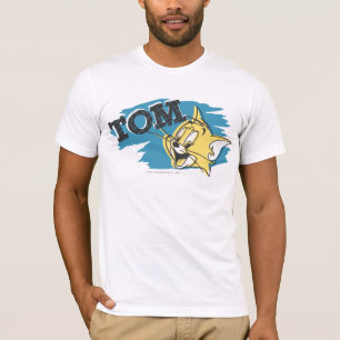 Blaues und gelbes Logo Toms T-Shirt